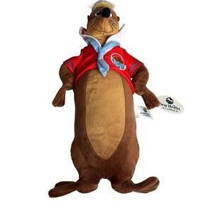 SeaWorld Classics Sea Lion Plush Sailor Seamore Red Stuffed Animal 15 Inch NEW